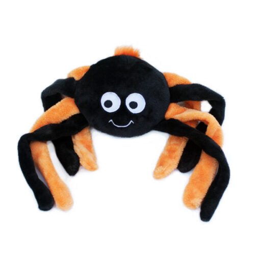 zippy-paws-grunterz-orange-spider