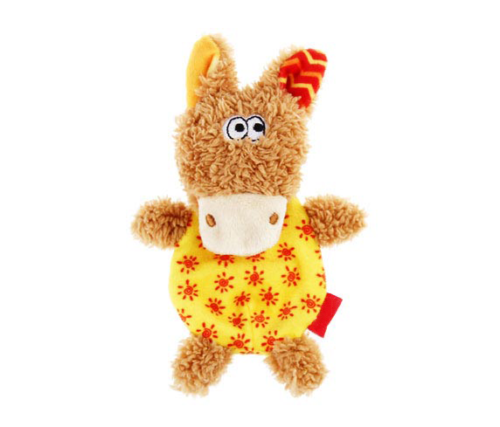 plush-friendz-brown-yellow-with-refillable-squeaker-donkey